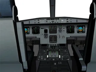 Airbus A321 Cockpit 3D Model