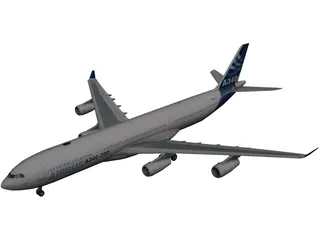 Airbus A340-300 3D Model