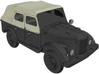 GAZ 69b 3D Model