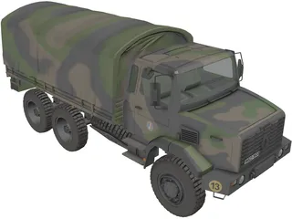 Renault GBC 180 Army Truck 3D Model