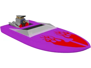 Speed Power Boat 3D Model