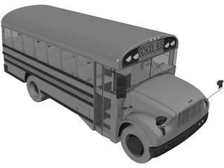 School Bus 3D Model