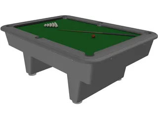 Pool Table 3D Model