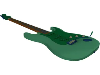 Fender Stratocaster Guitar 3D Model