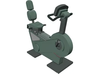 Exercise Bike Recline XT 3D Model