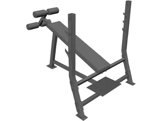 Bench Press 3D Model