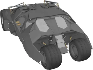 Batman Tumbler Car 3D Model - 3DCADBrowser