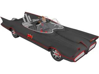 Batman Car 3D Model