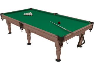 Billiard Table Rio 3D Model