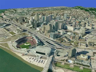 Cincinnati City 3D Model