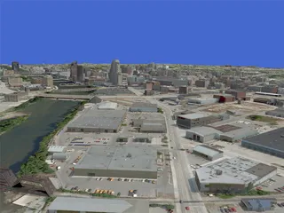 Grand Rapids City 3D Model