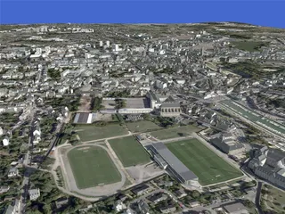 Vannes City (France) 3D Model