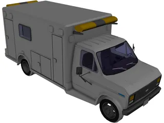 Ford Ambulance 3D Model