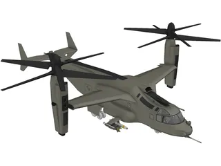 Bell-Boeing V-22 Osprey 3D Model