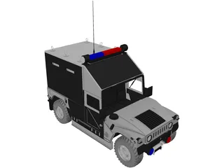 SWAT Car 3D Model