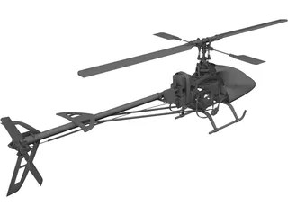 RC Helicopter 3D Model