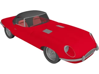 Jaguar E-type 3D Model