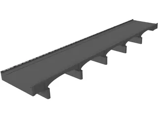 Old River Bridge 3D Model