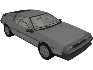 DMC DeLorean (1980) 3D Model