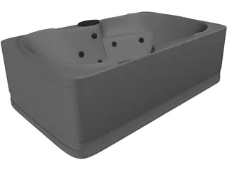 Jacuzzi Bathtub 3D Model