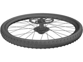 Wheel MTB Rear 3D Model