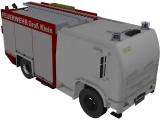 German Firefighter Truck 3D Model