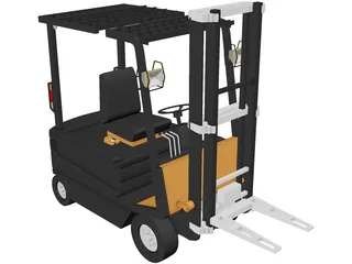 Forklift 3D Model