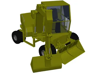 Backhoe 3D Model