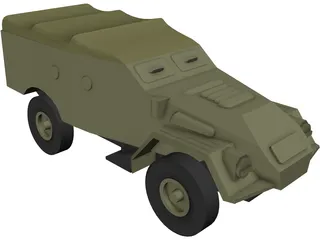 BTR 40 3D Model