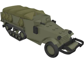 M3 Hulftruck 3D Model