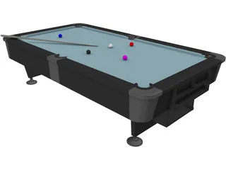 Billiard Table 3D Model