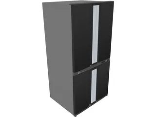 Refrigerator Sharp SJ F77PCS 3D Model