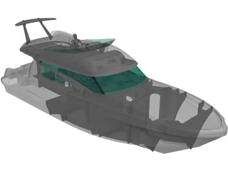 Janneau Motorboat P46 3D Model