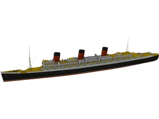 RMS Queen Mary 3D Model