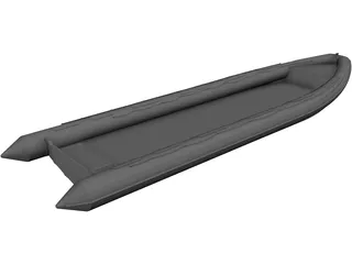 Rib Boat 10 Meter 3D Model