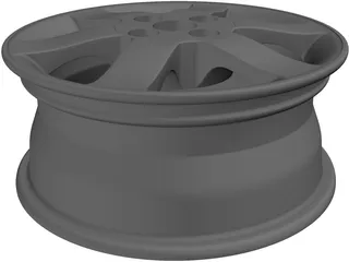 Car Wheel 3D Model