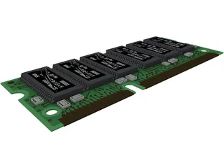 DIMM 3D Model