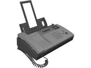 Sharp UX-BS60H Phone Fax Machine 3D Model