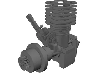 RC Motor Assembly 3D Model