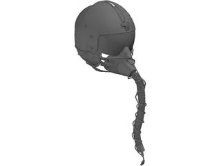 HGU-33 Air Crew Helmet 3D Model