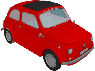 Fiat 500 3D Model