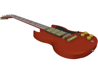 Gibson SG Custom Guitar 3D Model