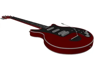 Brian May Red Special Guitar 3D Model