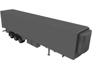 Reefer Trailer 3D Model