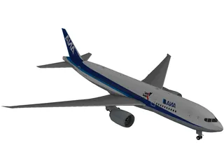 Boeing 777-200 Ana 3D Model