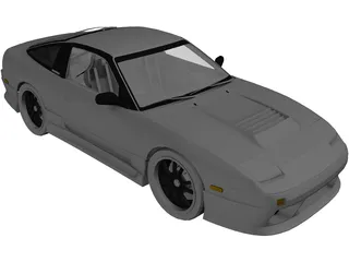 Nissan 200sx S13 Drift Spec 3D Model