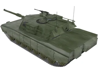 M1A1 US Army Tank 3D Model