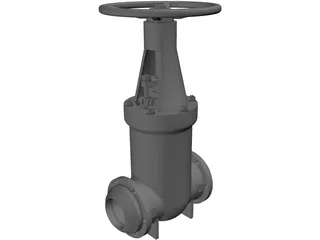 Gate Valve 3D Model