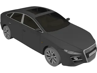 Audi A6 Concept (2010) 3D Model