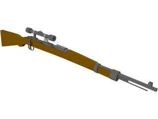 Karabiner 98k Scope 3D Model